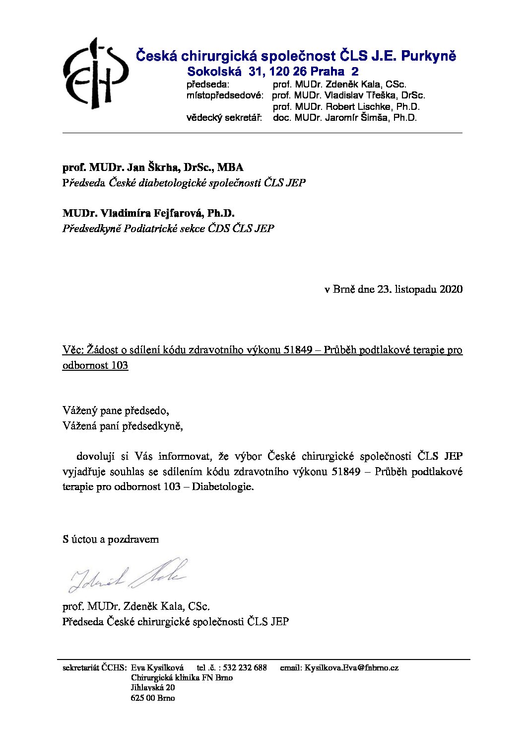 Stanovisko výboru ČCHS ČLS JEP – Sdílení výkonu 51849: průběh podtlakové terapie (23. 11. 2020)